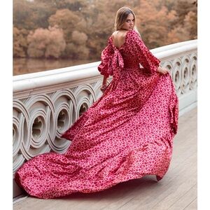 NWT Joyfolie Lorna Impact Dress in Red Floral